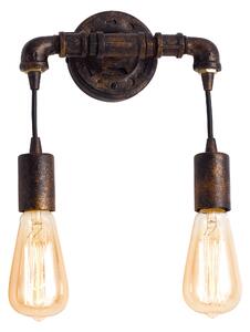 Applique Metallo Invecchiato Lampada da Parete Rustico Vintage E27 Ambiente I-AMARCORD-AP2