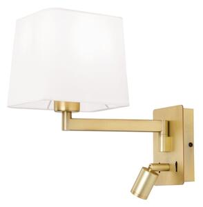 Orion WA 2-1469/1- Applique a LED CARLTON 1xE27/40W/230V + LED/3W bianco/oro