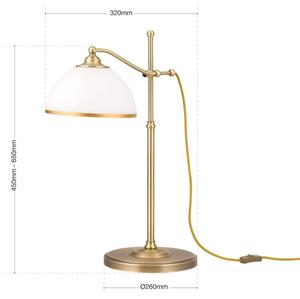 Orion LA 4-1213/1 - Lampada da tavolo OLD LAMP 1xE27/40W/230V bianco/ottone