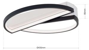 Orion DL 7-693 - Lampada da soffitto dimmerabile OLGA LED/28W/230V nero/bianco