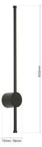 Orion WA 2-1473 - Illuminazione a LED per specchi da bagno FERDINAND LED/12W/230V IP54 nero