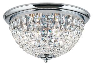 Orion DLU 1840/47-Plafoniera di cristallo PLAFOND 6xE27/40W/230V diametro 47 cm cromo