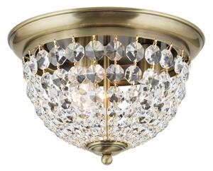 Orion DLU 1840/35-Plafoniera di cristallo PLAFOND 3xE27/40W/230V diametro 35 cm bronzo