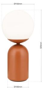 Orion LA 4-1223/1 - Lampada da tavolo STANLEY 1xE14/25W/230V ceramiche/marrone