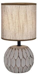 Orion LA 4-1224/1 - Lampada da tavolo PINIA 1xE14/25W/230V ceramiche beige/grigio