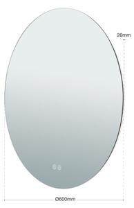Orion 13-398/60 - Specchio LED con un retroilluminazione FOCUS LED/25W/230V diametro 60 cm IP44