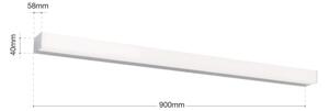 Orion Soff 3-588- Illuminazione a LED per specchi HORIZON LED/18W/230V 90 cm IP44 argento