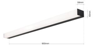 Orion Soff 3-588 - Illuminazione a LED per specchi HORIZON LED/18W/230V 90 cm IP44 nero