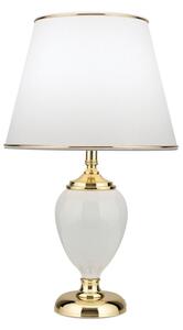 Orion LA 4-1229 - Lampada da tavolo OVUM 1xE27/40W/230V 48 cm ceramiche bianco/oro
