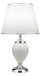 Orion LA 4-1229 - Lampada da tavolo OVUM 1xE27/40W/230V 48 cm ceramiche bianco/cromo