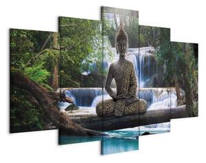 Quadro Buddha e cascata