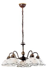 Kolarz 731.85.17 - Lampadario su catena NONNA 5xE27/75W/230V blu