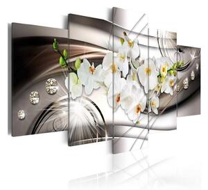 Quadro Orchidea con diamanti