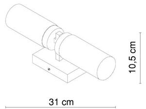 Globo 7816 - Applique da bagno SPACE 2xE14/40W/230V IP44