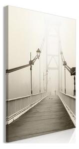 Quadro Bridge in the Fog (1 Part) Vertical