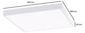 Plafoniera LED 60X60 40W BACKLIGHT B. NATURALE 4200°K Colore Bianco Naturale 4.200K