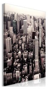 Quadro Manhattan In Sepia (1 Part) Vertical