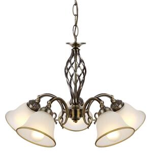 Globo 60208-5 - Lampadario a sospensione con catena ODIN 5xE27/60W/230V