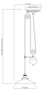Globo 15053 - Lampadario LENIUS 1xE27/60W/230V