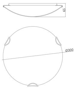 Globo 40402-2 - Plafoniera CALIMERO I 2xE27/60W/230V