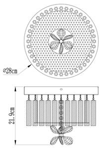 Globo 68397-12 - Plafoniera LED MATHILDA LED/12W/230V