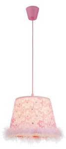 Globo 15720 - Lampadario a sospensione per bambini TARSO 1xE27/60W/230V rosa