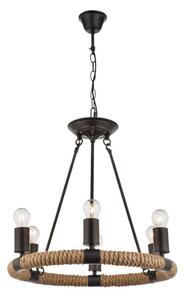 GLOBO 69029-6 - Lampadario a sospensione con catena ULLEU 6xE27/40W/230V