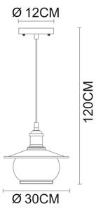 Globo 69030H - Lampada a sospensione 1xE27/60W