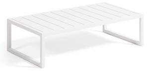 Tavolino 100% da esterno Comova in alluminio bianco 60 x 114 cm