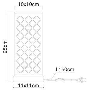 GLOBO 15229T1 - Lampada da tavolo CLARKE 1xE14/40W/230V
