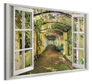 Quadro Window View on Pergola
