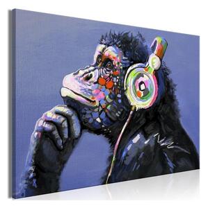 Quadro Musical Monkey (1 Part) Wide