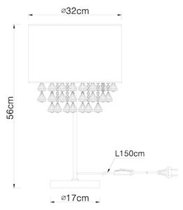 GLOBO 15188T3 - Lampada da tavolo AMY I 1xE27/60W/230V