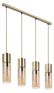 GLOBO 21000-4HM - Lampadario a sospensione con filo ANNIKA 4xE27/25W/230V ottone
