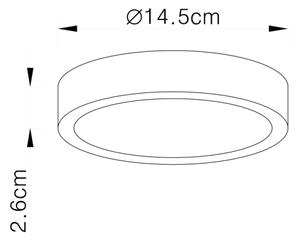 Globo 12366-15 - Plafoniera a LED dimmerabile VITOS LED/15W/230V