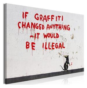 Quadro Quotes Graffiti (1 Part) Wide