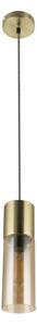 GLOBO 21000HM - Lampadario a sospensione con filo ANNIKA 1xE27/25W/230V diametro 10,5 cm ottone