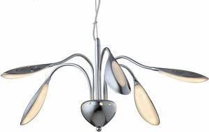 Lampada a sospensione LED Paloma cromata 5,3 W, bianco caldo, 1100 lm, acrilico, dimensioni: 140x60x60 cm, IP20, Reality
