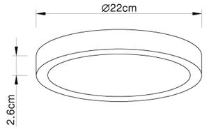 Globo 12364-30 - Lampada da bagno LED dimmerabile LED/28W/230V IP44