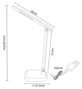 Globo 58209W - Lampada LED da scrivania DAVOS LED/7W/230V