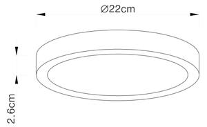 Globo 12366-30 - Plafoniera LED dimmerabile VITOS LED/28W/230V