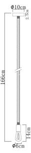 Globo 69029H - Lampadario a sospensione con filo ULLEU 1xE27/60W/230V