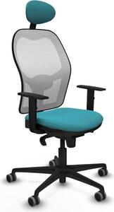 Sedia da ufficio con poggiatesta Jorquera Piqueras y Crespo 1D036G1 turchese