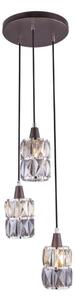 Globo 15761-3 - Lampadario di cristallo a sospensione WOLLI 3xE14/40W/230V