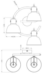 Globo 54655-3 - Luce Spot FILLO 3xE14/25W/230V