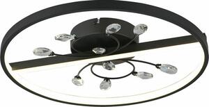 Lampada da soffitto a LED Dacota 24W 4000K 1920lm, plastica nera, dimensioni: 7x45x45 cm, IP20, Reality
