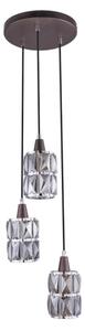 Globo 15761-3 - Lampadario di cristallo a sospensione WOLLI 3xE14/40W/230V