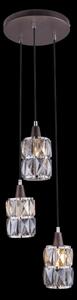Globo 15761-3 - Lampadario di cristallo a sospensione WOLLI 3xE14/40W/230V