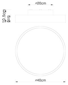 Globo 41745-24 - Plafoniera LED Dimming RAINER LED/24W/230V + TC
