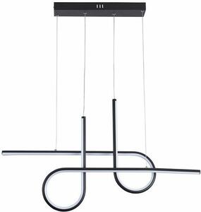 Lampada a sospensione LED Barrel nera 32W, tonalità di bianco, 2560 lm, metallo, dimensioni: 120x80x8 cm, IP20, Reality
